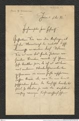 Nachlass Franz Steindachner, Brief von W. Kükenthal an Franz Steindachner (03.05.1896), Inv.Nr. 282.02, Seite 1